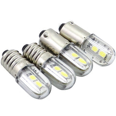 B9 bayonet led indicator bulb for instrumentation, 24v 48v 110v 220v e10 screw base signal light