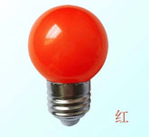 LED color household E27 screw base red light bulb for energy-saving lighting and advertising.