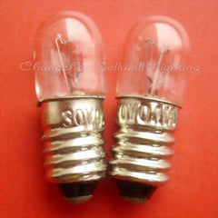 two small instruments bulb screw E10 lamp holders on red background