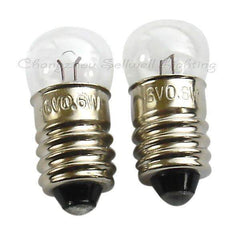 Pair of small instruments bulb screw E10 lamp holders for voltages 1.2V to 220V