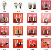 double-point bayonet BA15D miniature light bulbs set for medical and instrument lights 12v-220v pack of 10