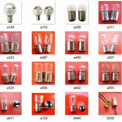 double-point bayonet BA15D miniature light bulbs set for medical and instrument lights 12v-220v pack of 10