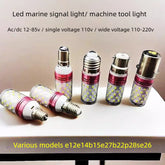 Led marine signal light 12v machine tool bulb b15 b22 low voltage 24v red light green light 110v dc 12-85v Universal Voltage AC/DC Compatible Anti-Flicker Navigation bulb