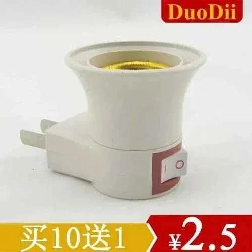 Lamps mobile socket with switch E27 energy-saving lamp base converter plug holder bulb socket