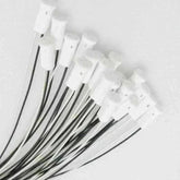 High quality ceramic transparent g4 lamp base with black and white wires