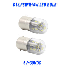 Светодиодный сигнальный фонарь B15 SMD, сигнальная лампа, индикаторная лампа R5W 6V12V24V48V110V, индикаторная лампа станка, сигнальная лампа.
