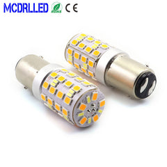 Personalizedled car light bulb 6v 12v two-color p21/5w 1157 led daytime running light turn signal