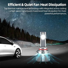 OSRAM LEDriving HL Premium LED car lamp with efficient fan heat dissipation and bright white light at night