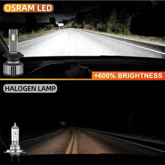 OSRAM TRUCK ZX2.0 LED HL H7 24V 110W truck headlights with 6000K cool white light, high low beam, pair