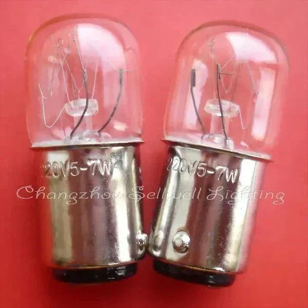 Miniature light 220v 5/7w ba15d t16x39 clear glass bulb set