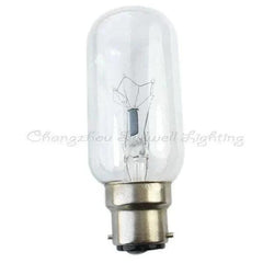 Clear 110V 40W B22d navigation light bulb with 38x104mm dimensions