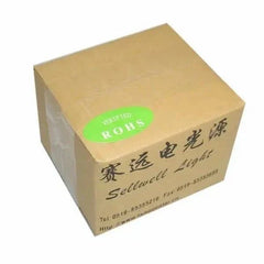 G6.35 24v 35w halogen lamp bulbs in cardboard box packaging