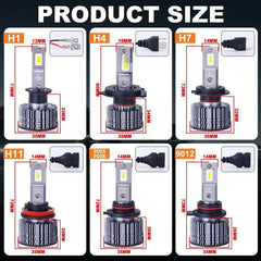 OSRAM H4 H7 H11 LED XLZ Advance 40W Super Bright Car Headlight H8 H16 HB3 HB4 9005 9006 9012 6000K White LED Car Upgarde Lamps
