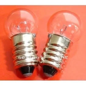 10pcs miniature lamp 6v 6w E10 base G14 bulb set