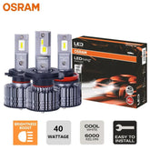 OSRAM H4 H7 H11 LED XLZ Advance 40W 6000K cool white super bright car headlights with packaging