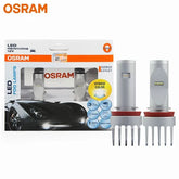 OSRAM H8 H11 H16 LED fog lamps PGJ19 6000K white blue hybrid color car bulbs pair glare free bright