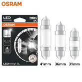 OSRAM LED C5W Festoon car interior signal light bulbs in 31mm, 36mm, and 41mm sizes with 6000K white light