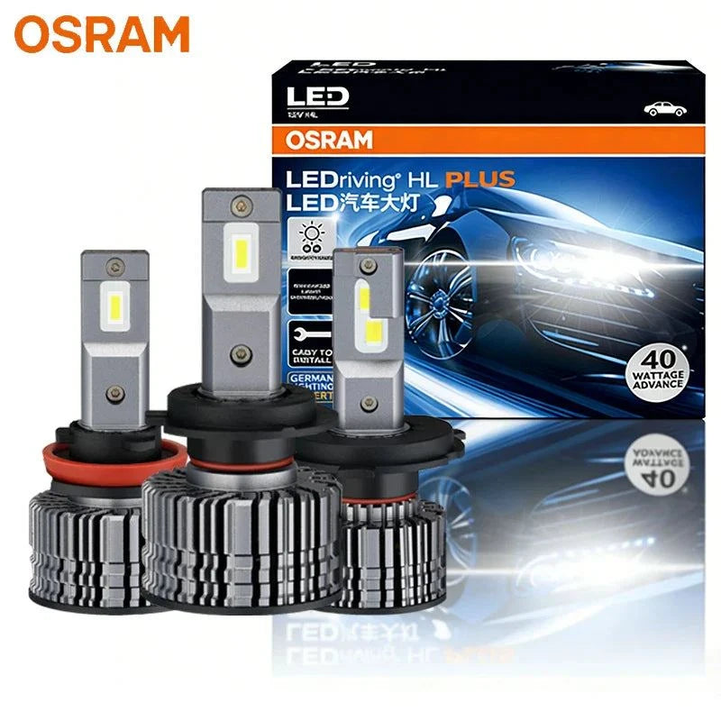 OSRAM LED H7 H4 H11 LEDriving CF2.0 Plus 80W 6000K white car headlight bulbs with advanced cooling and high brightness packaging