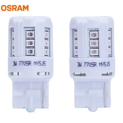 OSRAM LEDriving Standard LED T20 W21W 7440 12V 3W Red Color Car LED Stop Brake Lamps Signal Light 80% Energy Saving 7705R Pair