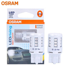 OSRAM LEDriving Standard LED T20 W21W 7440 12V 3W red car brake stop signal lamps pair