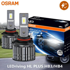 OSRAM LED HB3 HB4 LEDriving CF2.0 Plus 80W car headlights with 6000K white light and CAN bus compatibility