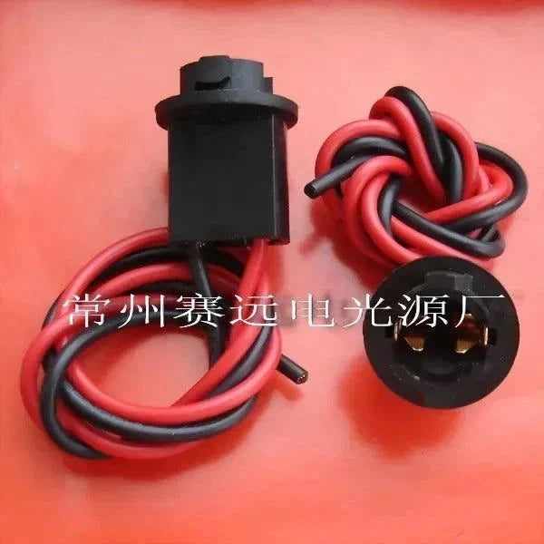 Lamp-holder bubble glass insert with red and black wiring connectors D124 new 10pcs