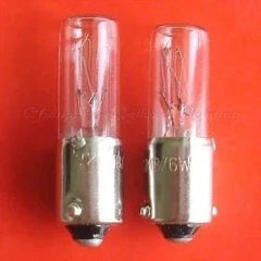 10pcs miniature lamp 120V 6W Ba9s indicator pilot light bulbs
