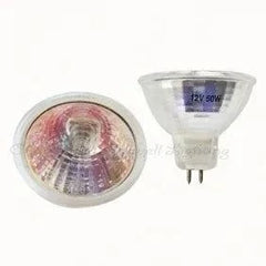 10pcs 12v 50w MR16 Halogen lighting bulbs front and side view