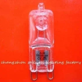 10pcs 40W G9 Halogen Lamp 220-240V CE certified clear bulbs
