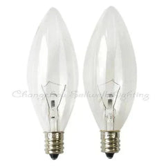10pcs miniature bulb 120v 25w e12 c32 clear incandescent bulbs factory direct sale