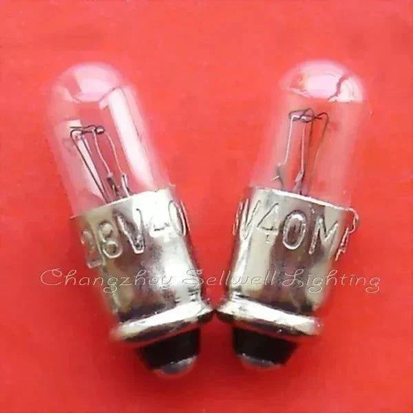 10pcs miniature lamp 28v 40mA mg6 5x15 pilot indicator bulbs