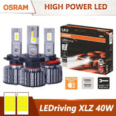 OSRAM Power LED 40W car headlights with 6000K cool white light and high brightness boost