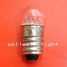 Miniature lamp 4.8v 0.5a E10 base indicator bulb pilot light