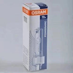 OSRAM Metal Halide Tube HIT-T G12 70W quartz spotlight bulb in packaging