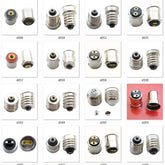 Set of 10 MS4 BA7S BA9S E10 E12 E14 E27 BA15S BA15D R17D bayonet and screw bulb adapters