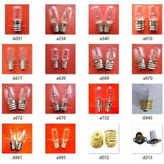 Set of 10 instruments E14 transparent spiral screw indicator bulbs with multiple voltage options 12V to 220V