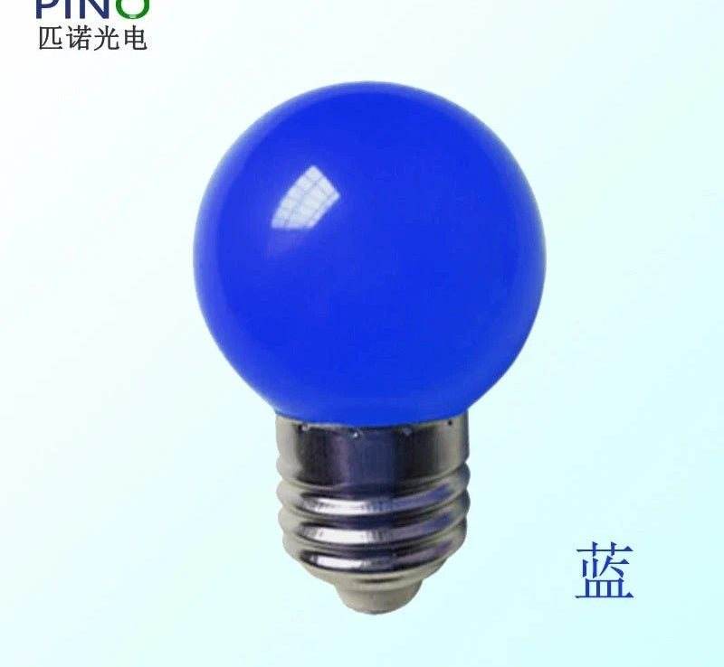 Blue LED color household E27 220v screw light bulb for energy-saving decorative lighting