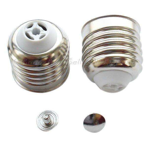 10 pcs MS4 BA7S BA9S bayonet screw lamp socket adapters in metal and white plastic