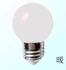 LED color household E27 screw base energy-saving light bulb with white globe