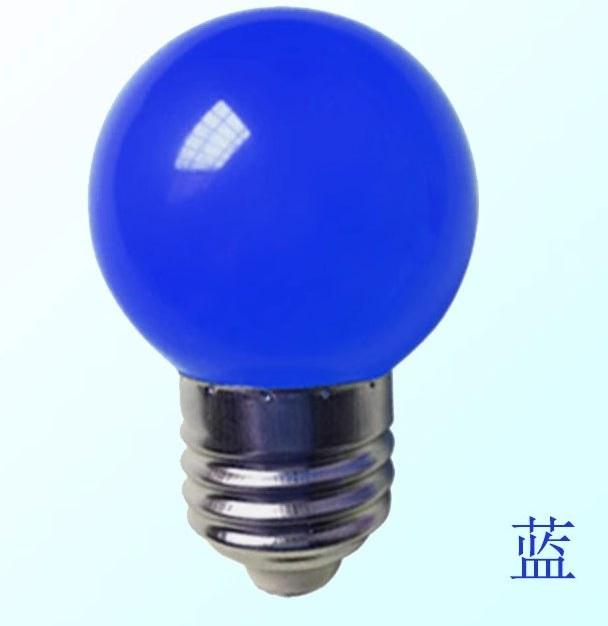 Blue LED color household E27 screw light bulb for energy-saving lighting and decoration