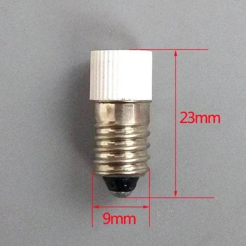 E10 screw LED indicator light bulb with 9mm diameter and 23mm length for 24V instruments
