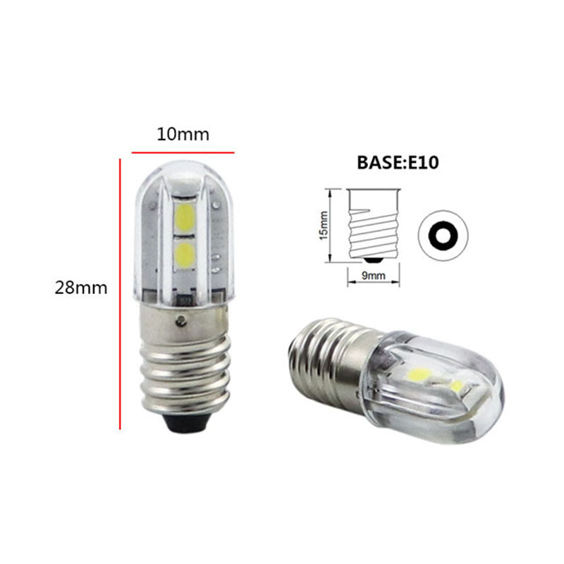 Source manufacturer e10 screw indicator light car led instrument light ba9s car led bulb bayonet bulb