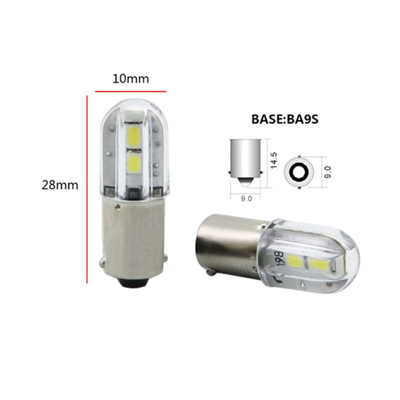 B9 bayonet led indicator bulb for instrumentation, 24v 48v 110v 220v e10 screw base signal light