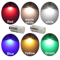 超高亮螺口E10卡口B9 LED按钮开关指示灯泡6.3V 12V 24V 36V 48V