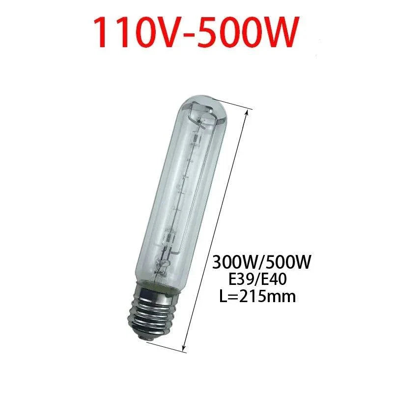 marine halogen bulb floodlight tube E40 110V 500W with tungsten filament and 215mm length