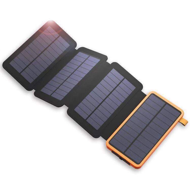 Cross-border foldable solar power bank 20000mAh waterproof outdoor mobile charger with military design