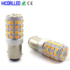 Personalizedled car light bulb 6v 12v two-color p21/5w 1157 led daytime running light turn signal