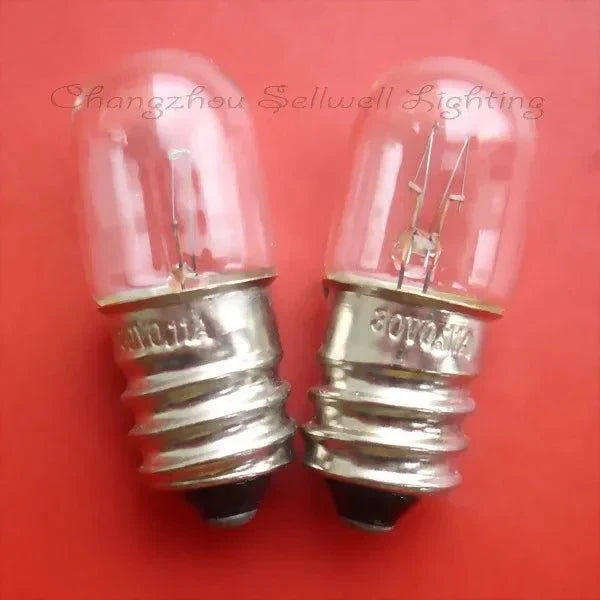 Miniature light 30V 0.11A E12 base clear bulb T13x33 mm set of two