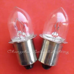 Two 18V 0.3A P13.5S base krypton light bulbs on red background