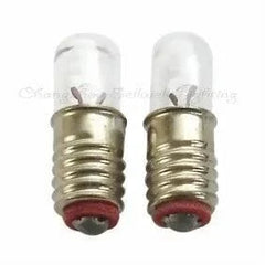 10pcs miniature light bulbs 2.5v 0.1a E5 base 5mm diameter 15mm length